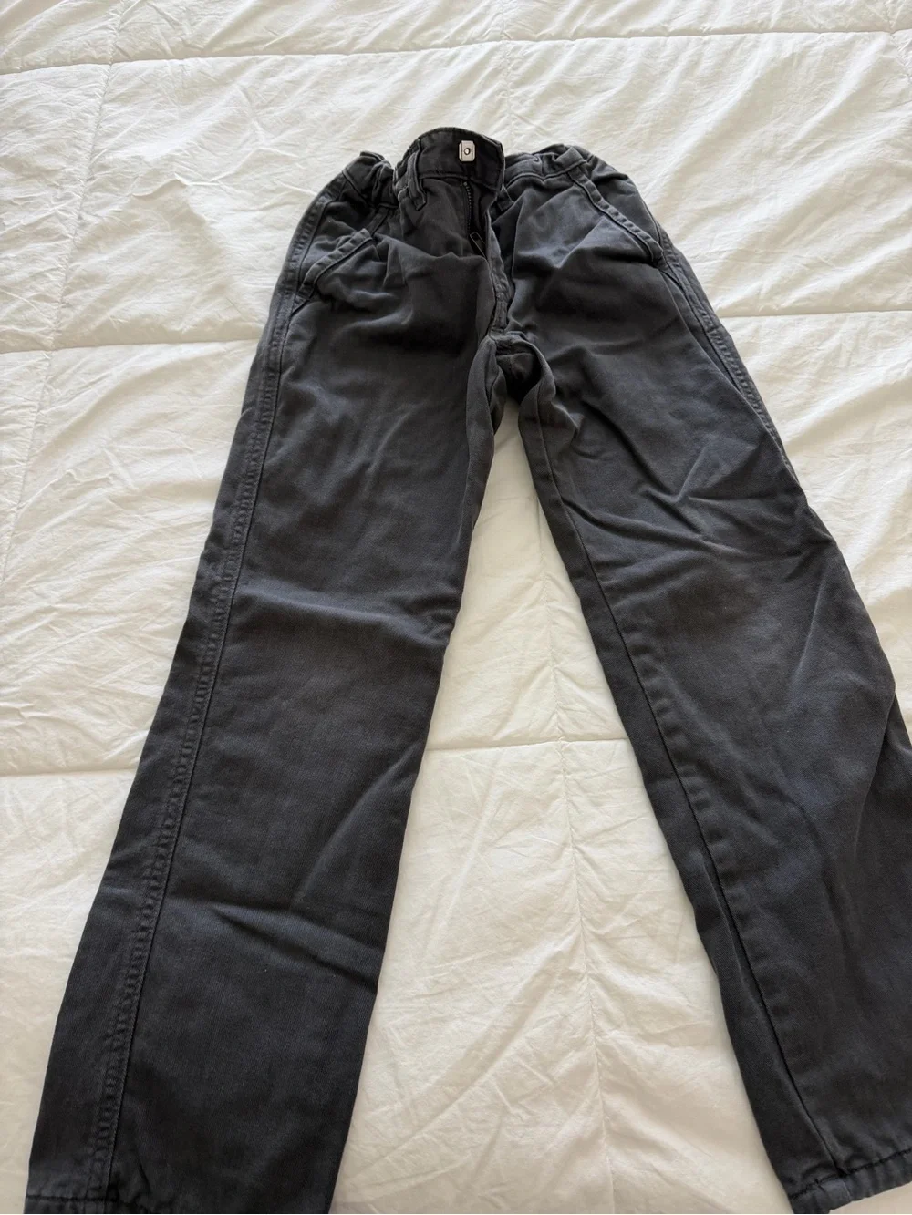 GAPKids Casual Elastic-Waist Pants in Dark Charcoal